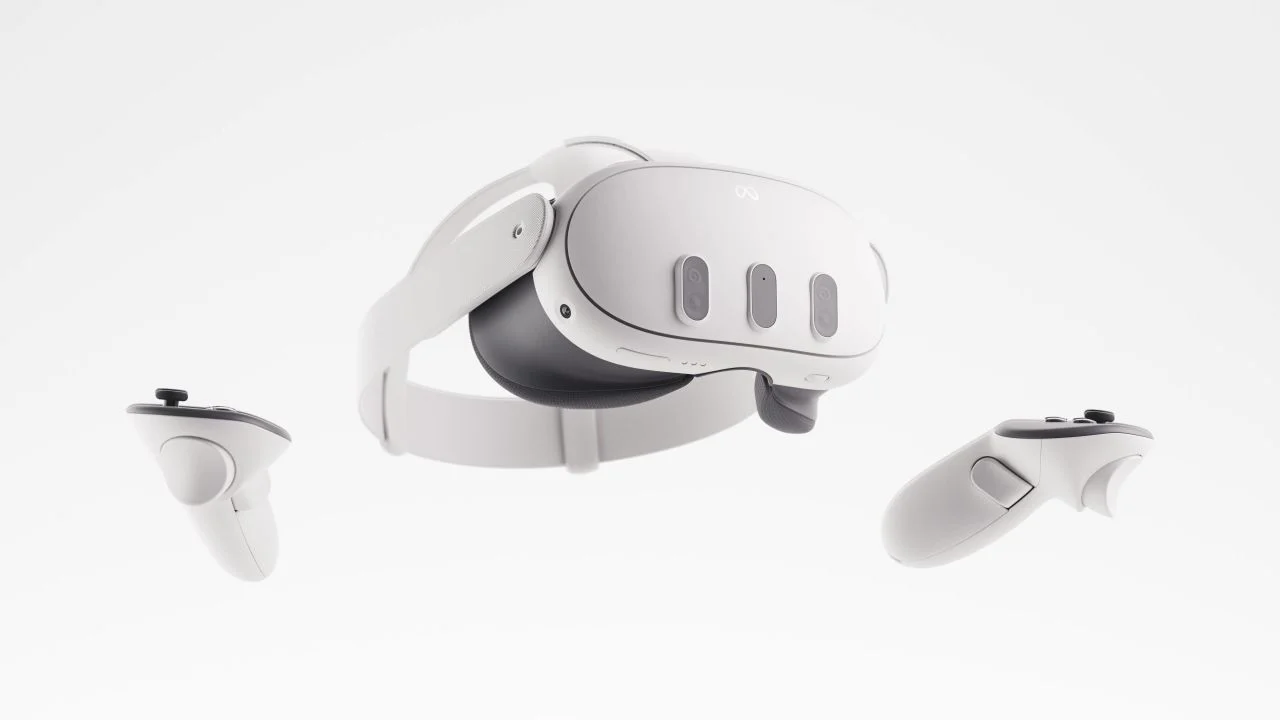 Meta Quest 3 VR headset for rental — high-resolution mixed reality